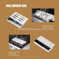 ສະແຕນເລດໄມ້ Chip Smoker Box